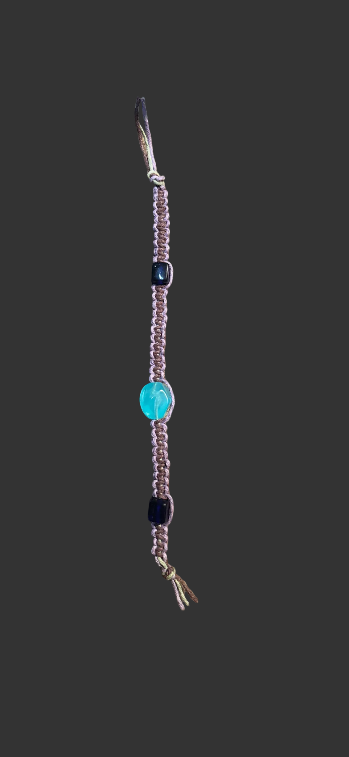 Custom Macrame Keychain (up to 3 beads)